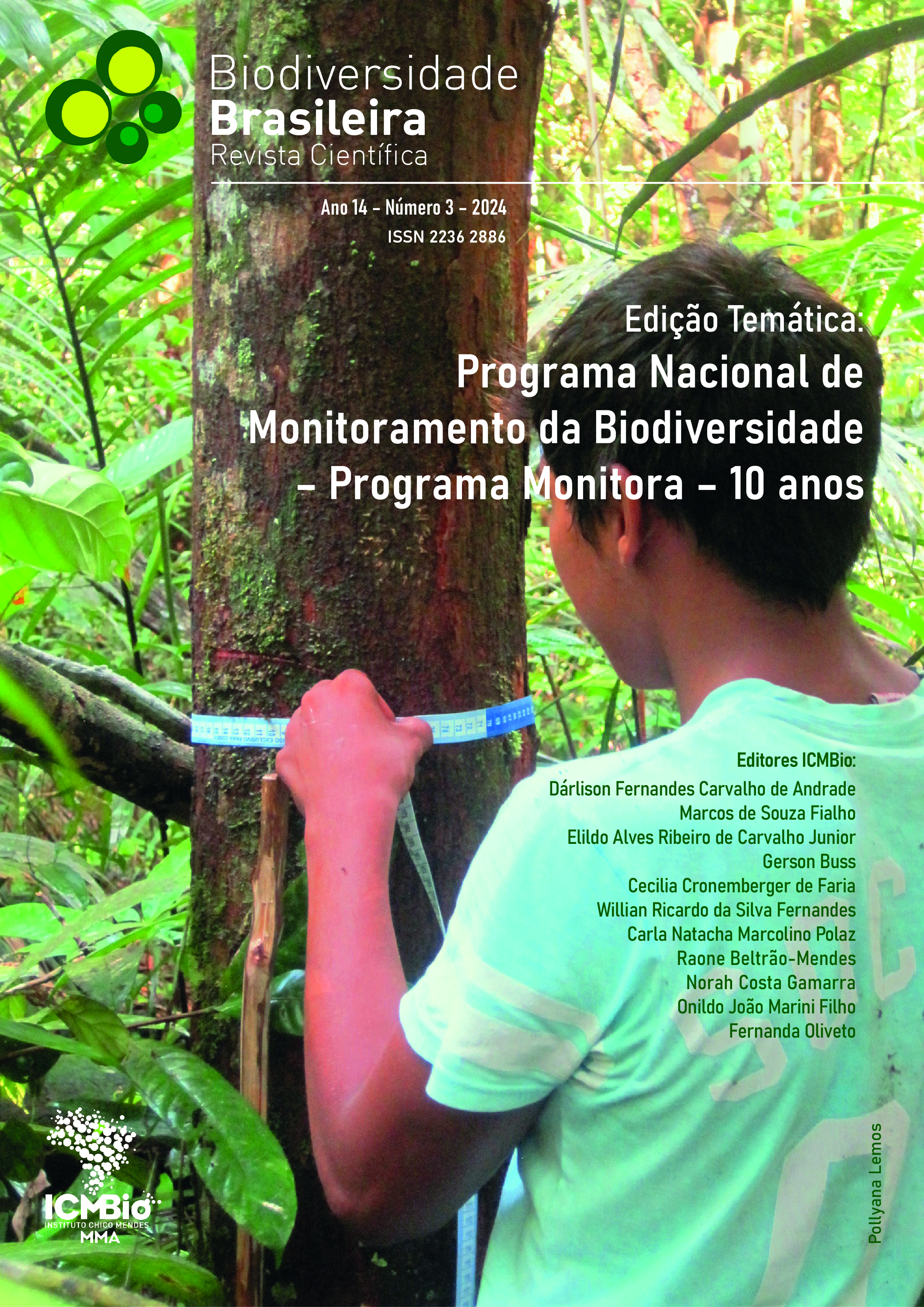 					Ver Vol. 14 Núm. 3 (2024): Programa Nacional de Monitoramento da Biodiversidade - Programa Monitora - 10 anos
				